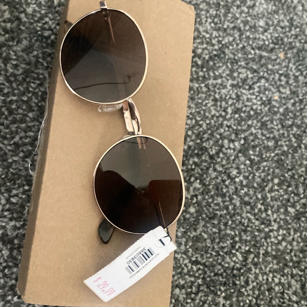 Round Brown Sunglasses